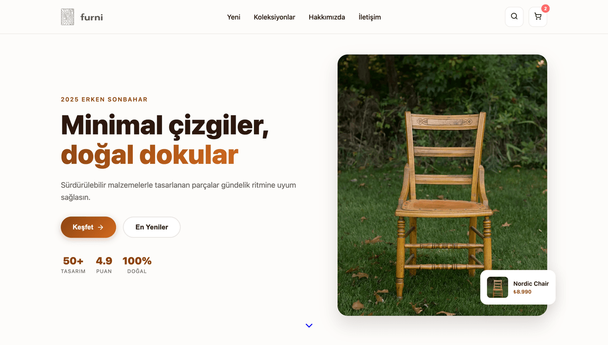 Furni — Mobilya E-Kataloğu
