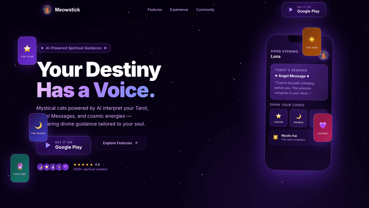 Meowstick — Web Site