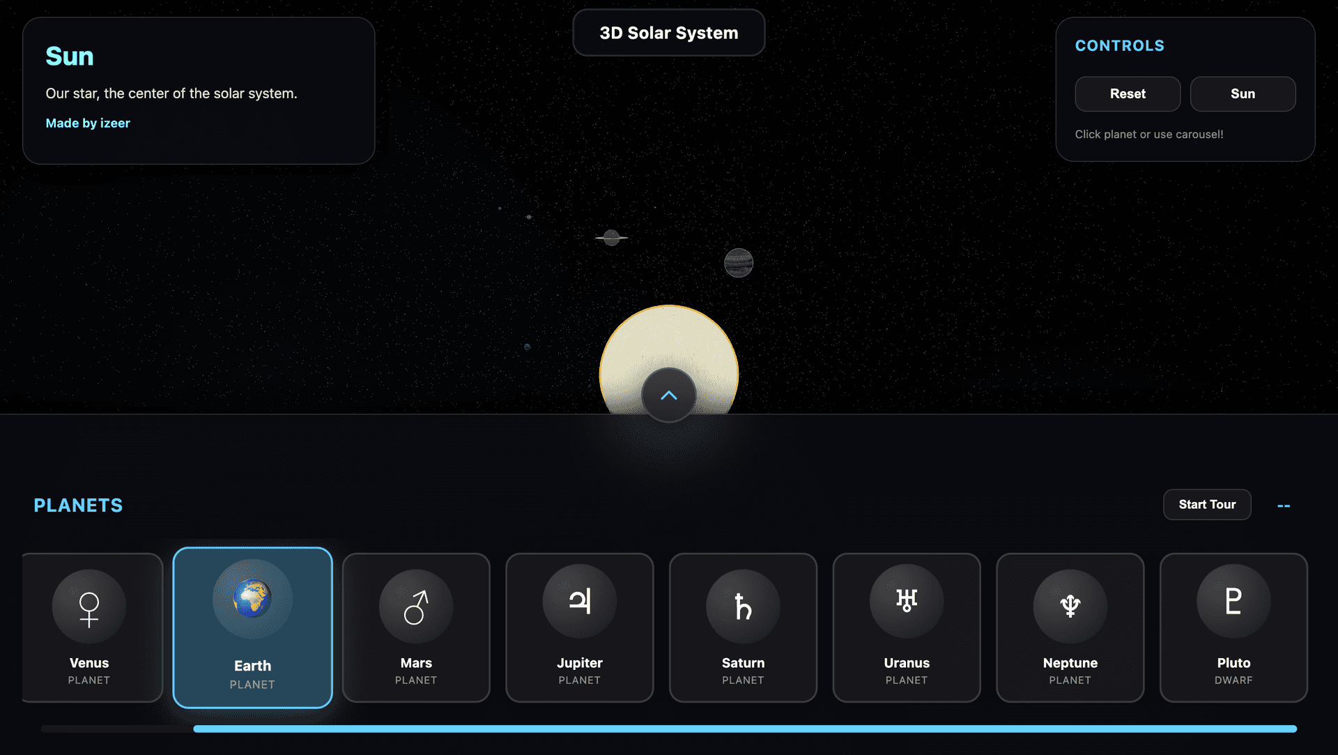 3D Güneş Sistemi Screenshot 1