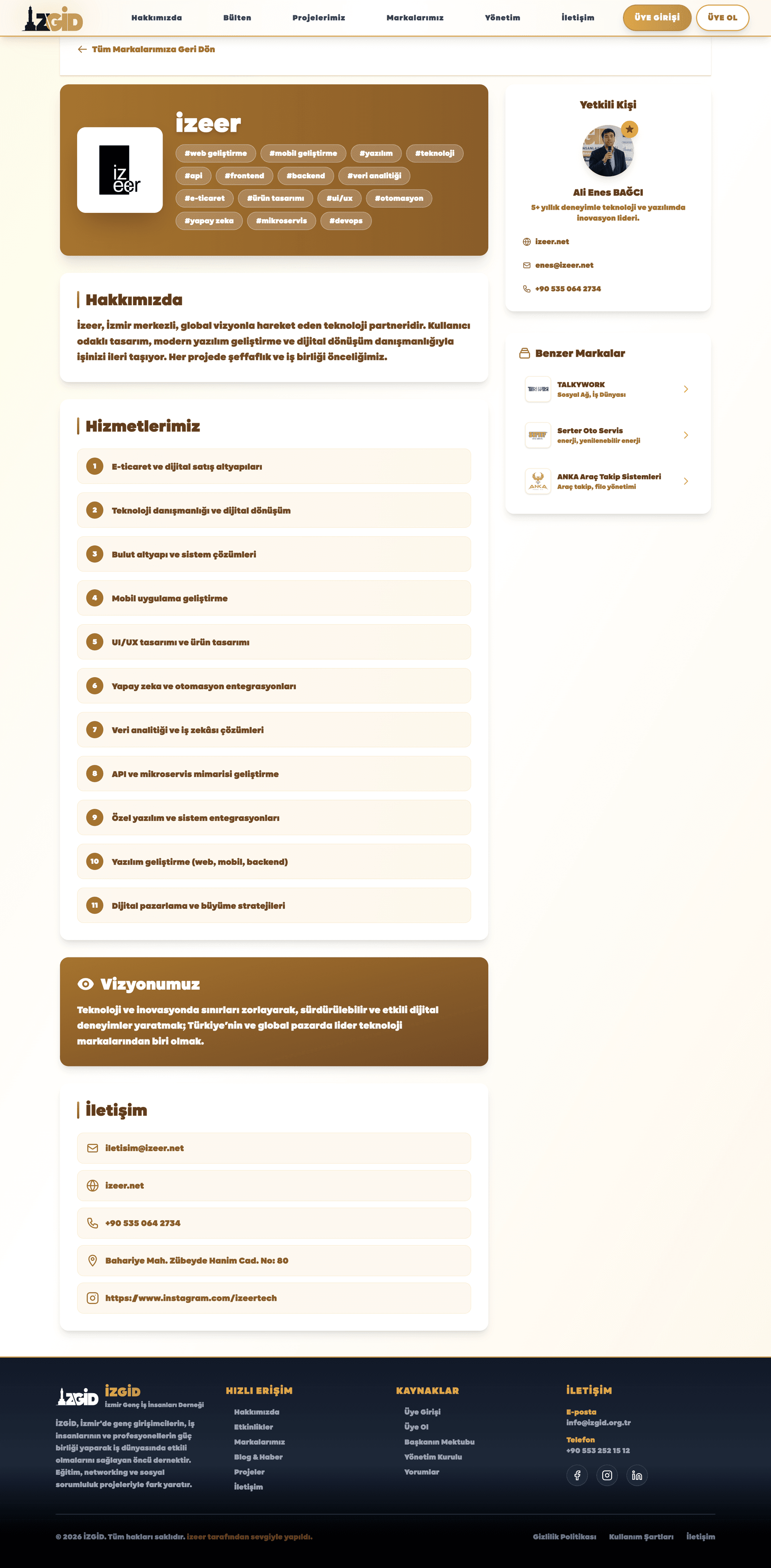 İZGİD — İzmir Genç İş İnsanları Derneği Screenshot 11