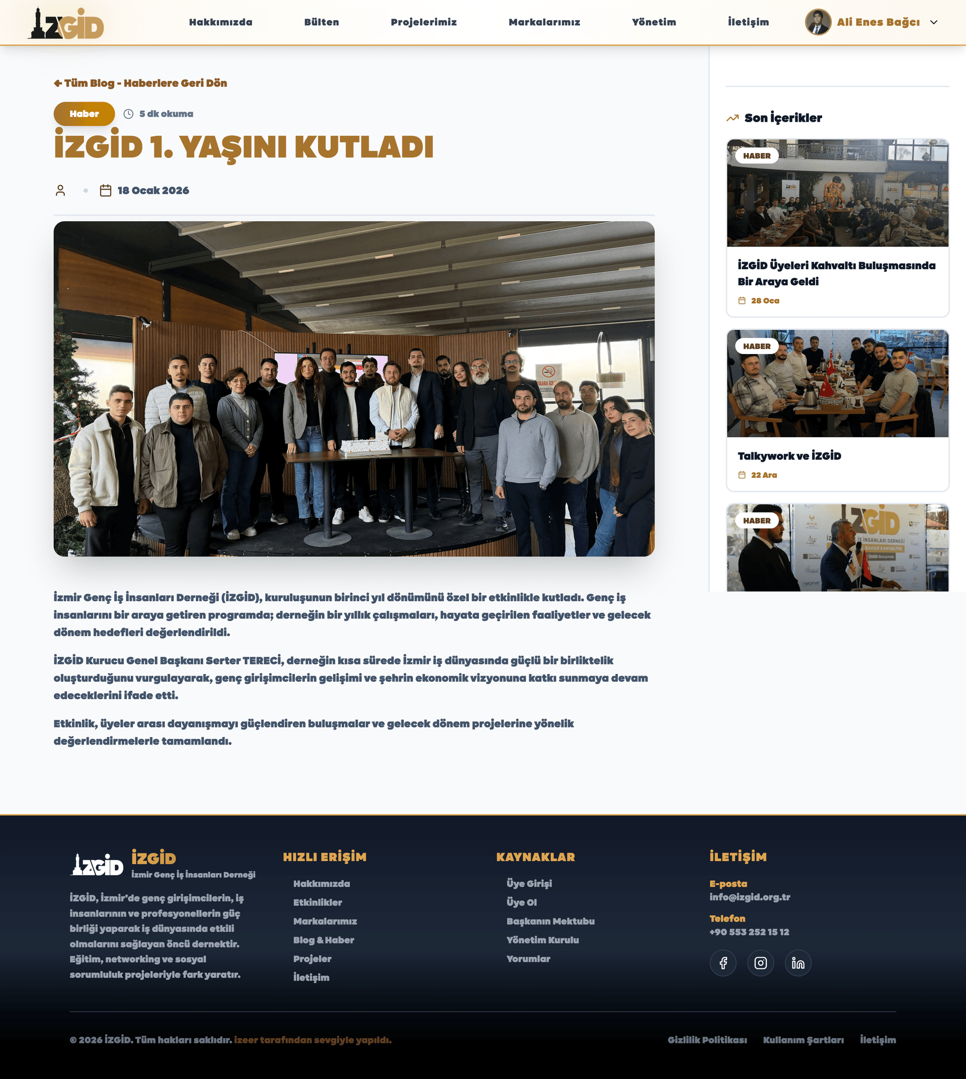 İZGİD — İzmir Genç İş İnsanları Derneği Screenshot 5